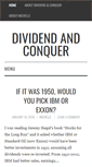 Mobile Screenshot of dividendandconquer.com