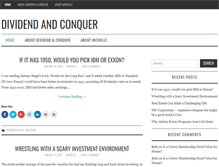 Tablet Screenshot of dividendandconquer.com
